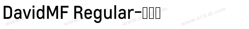 DavidMF Regular字体转换